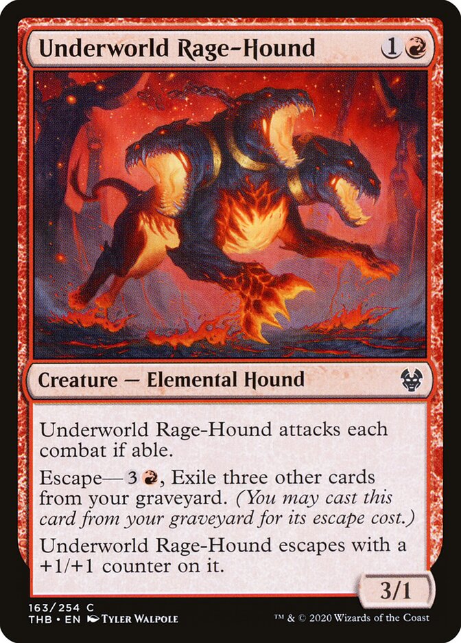 Underworld Rage-Hound (163) - Theros Beyond Death (THB)