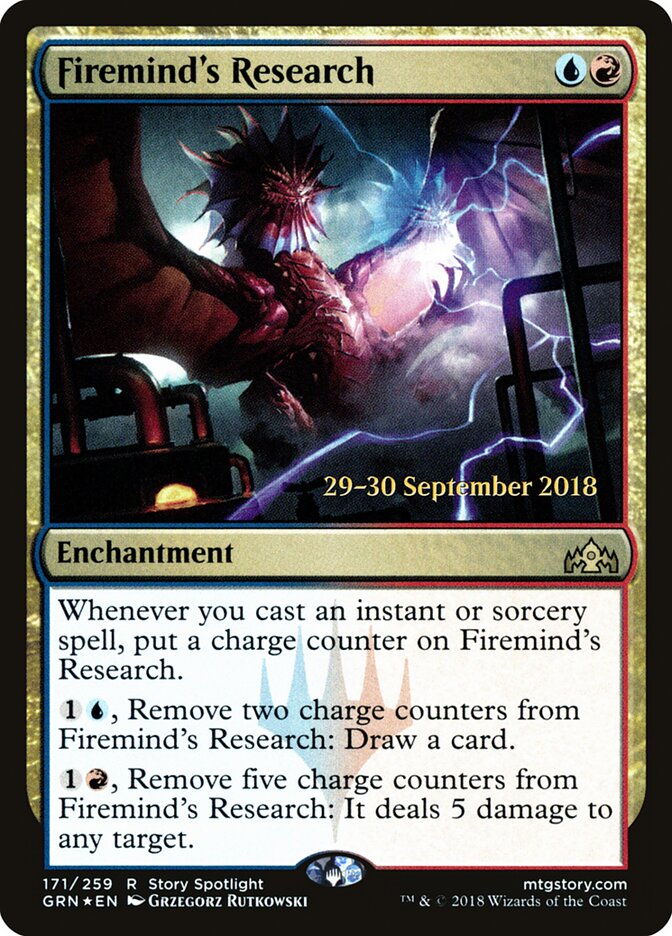 Firemind's Research (171s) - Guilds of Ravnica Promos (PGRN)