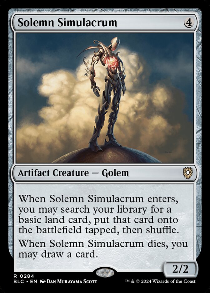Solemn Simulacrum (284) - Bloomburrow Commander (BLC)