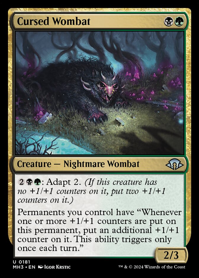 Cursed Wombat - Modern Horizons 3 (MH3)