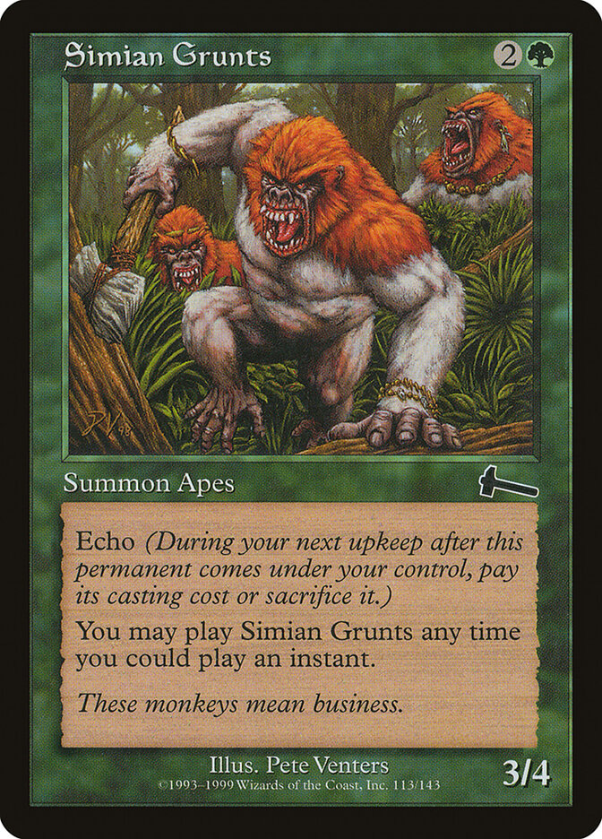 Simian Grunts (113) - Urza's Legacy (ULG)