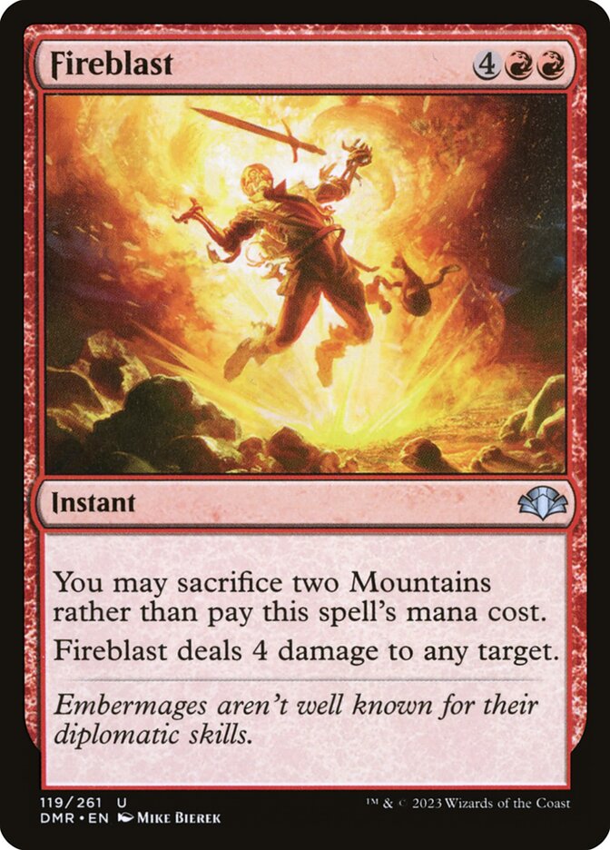 Fireblast (119) - Dominaria Remastered (DMR)