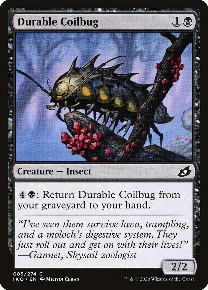 Durable Coilbug (85) - Ikoria: Lair of Behemoths (IKO)