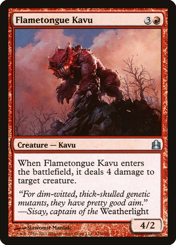 Flametongue Kavu (123) - Commander 2011 (CMD)