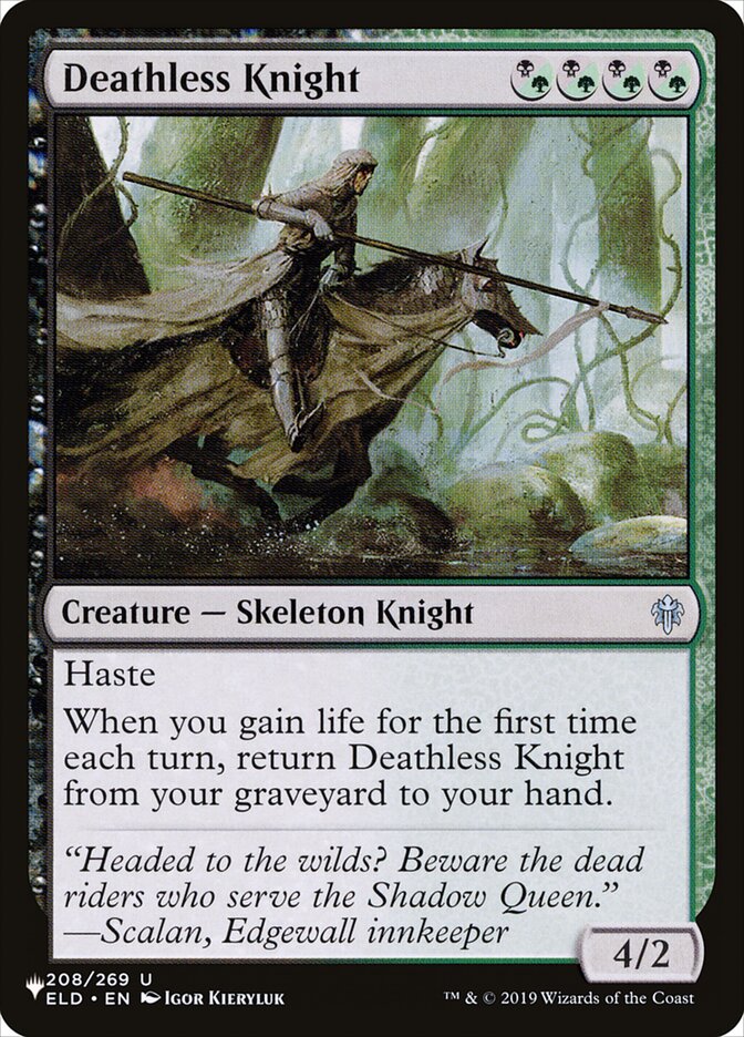 Deathless Knight (ELD-208) - The List (PLST)