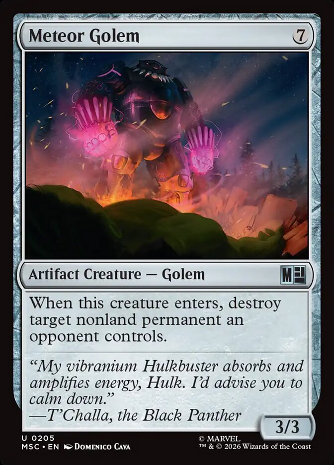 Meteor Golem (205) - Marvel Super Heroes Commander (MSC)