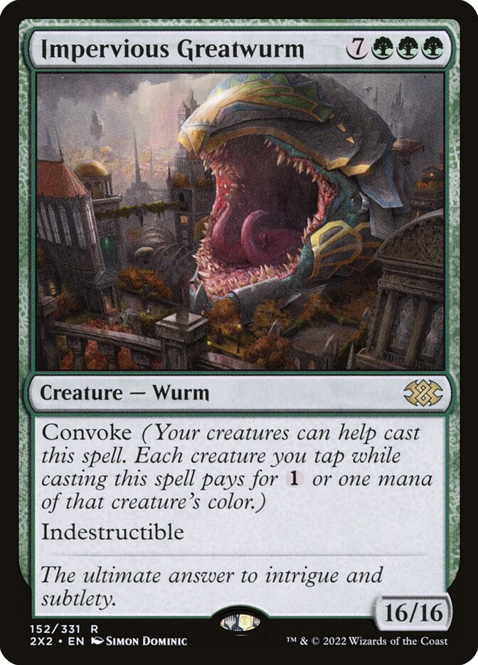 Impervious Greatwurm (152) - Double Masters 2022 (2X2)