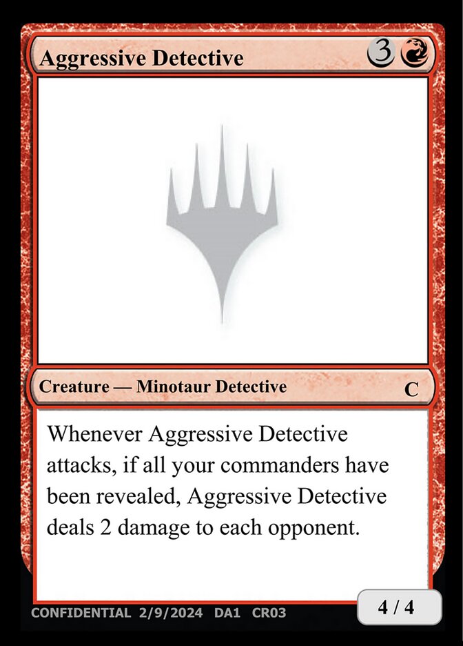 Aggressive Detective (CR03c) - Unknown Event (UNK)