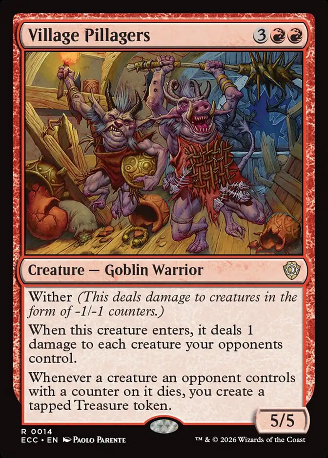 Village Pillagers (14) - Lorwyn Eclipsed Commander (ECC)