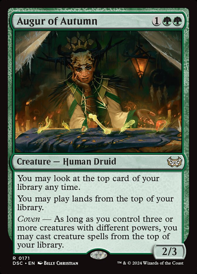 Augur of Autumn (171) - Duskmourn: House of Horror Commander (DSC)