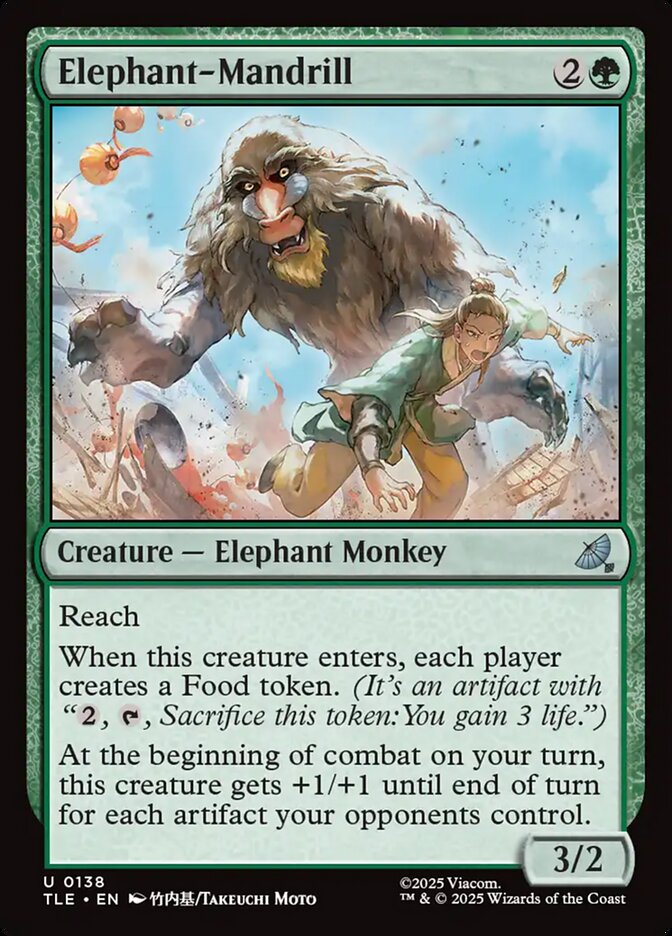Elephant-Mandrill (138) - Avatar: The Last Airbender Eternal (TLE)