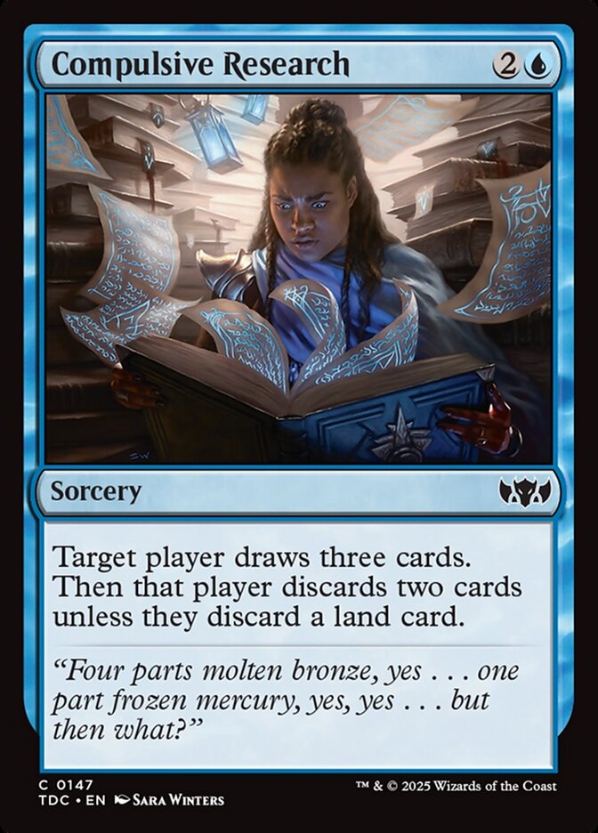 Compulsive Research (147) - Tarkir: Dragonstorm Commander (TDC)