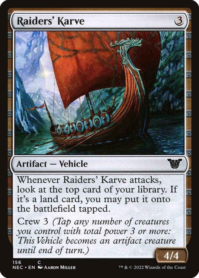 Raiders' Karve (156) - Neon Dynasty Commander (NEC)