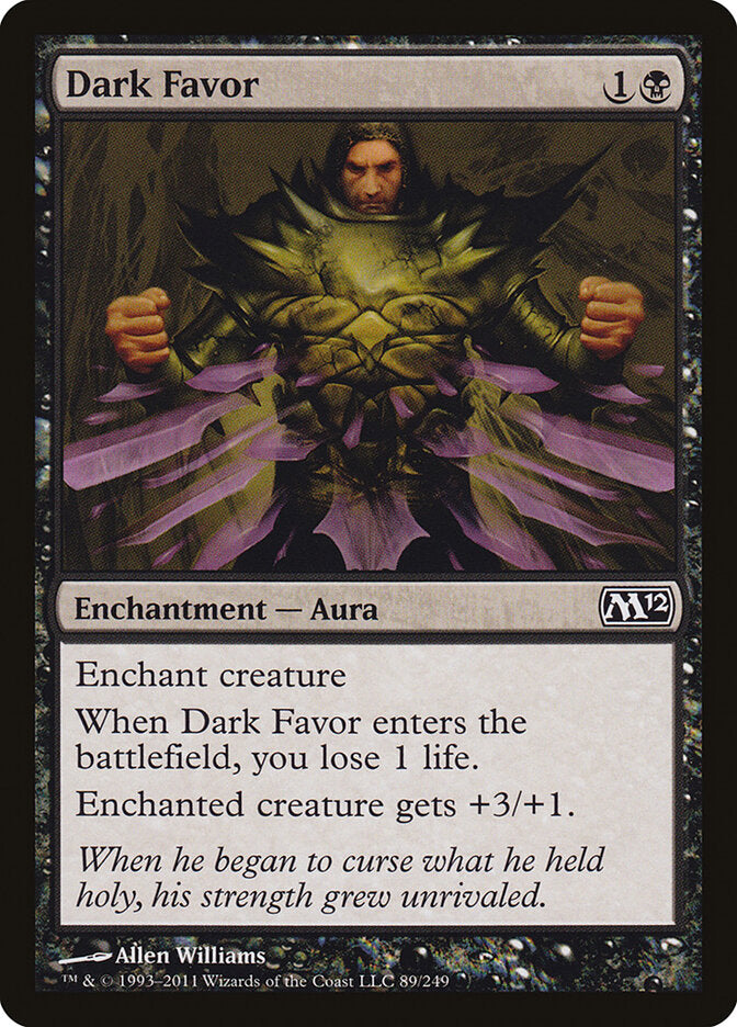 Dark Favor (89) - Magic 2012 (M12)