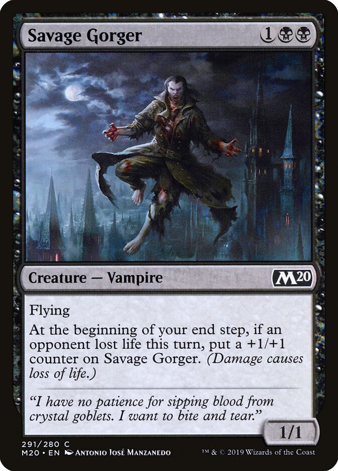 Savage Gorger (291) - Core Set 2020 (M20)