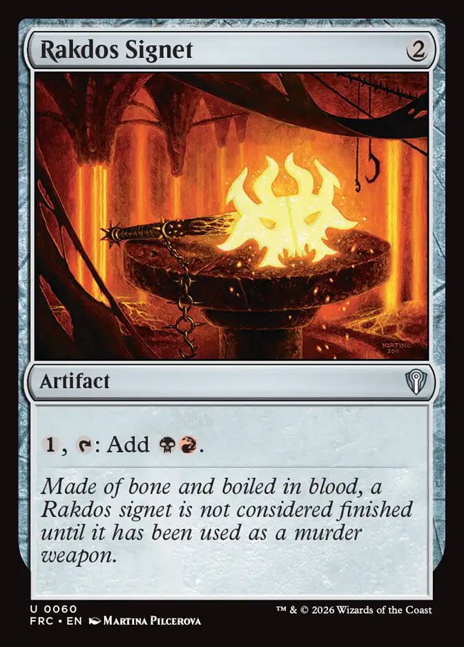 Rakdos Signet (60) - Reality Fracture Commander (FRC)