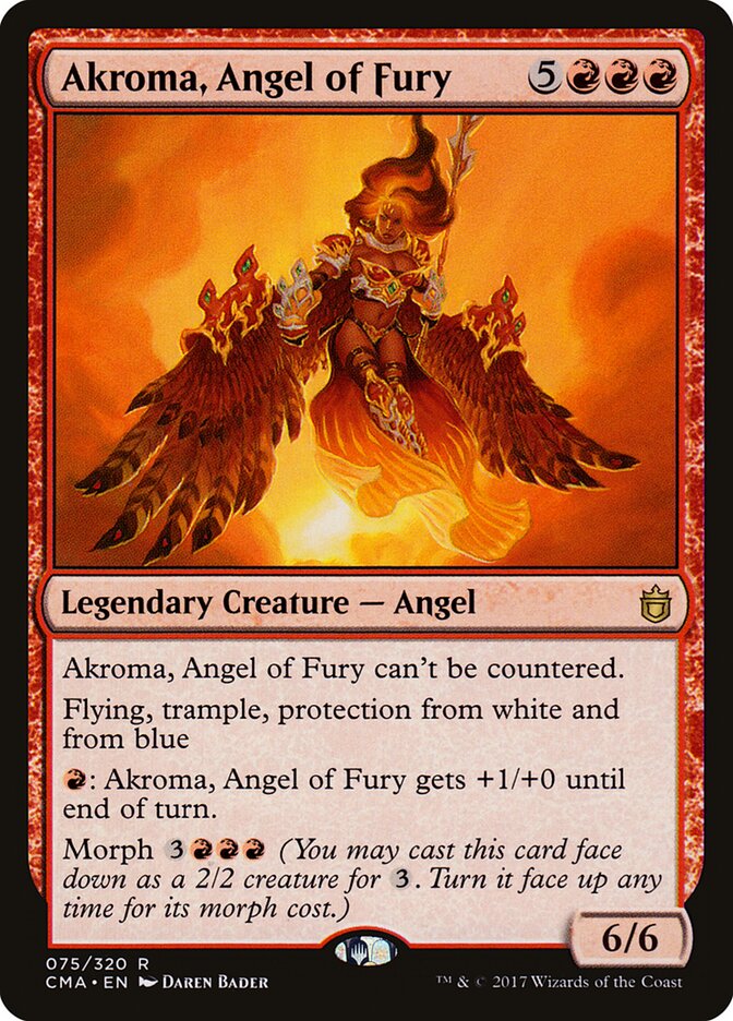 Akroma, Angel of Fury (75) - Commander Anthology (CMA)