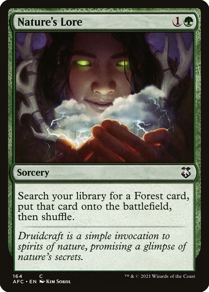 Nature's Lore (164) - Forgotten Realms Commander (AFC)