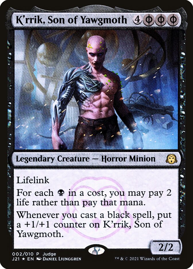 K'rrik, Son of Yawgmoth (2) - Judge Gift Cards 2021 (PJ21)