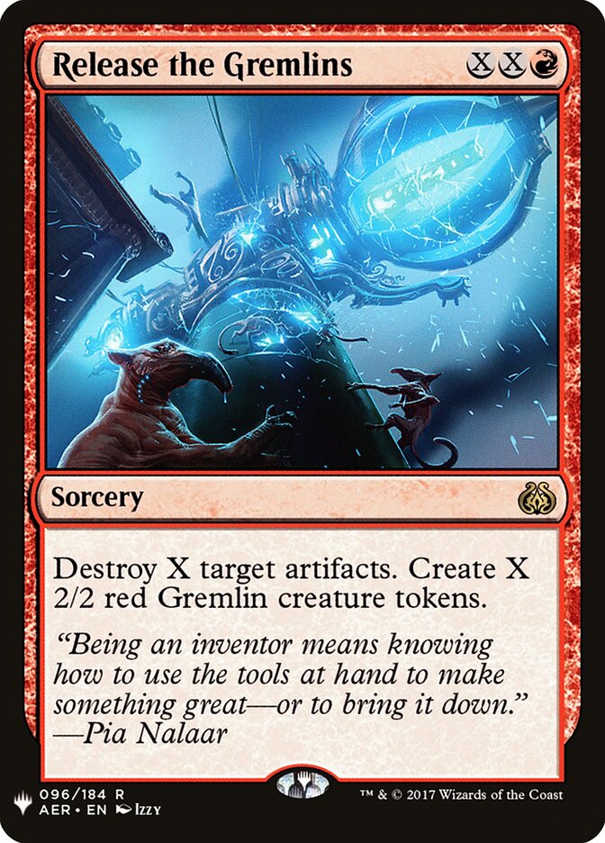 Release the Gremlins (AER-96) - The List (PLST)