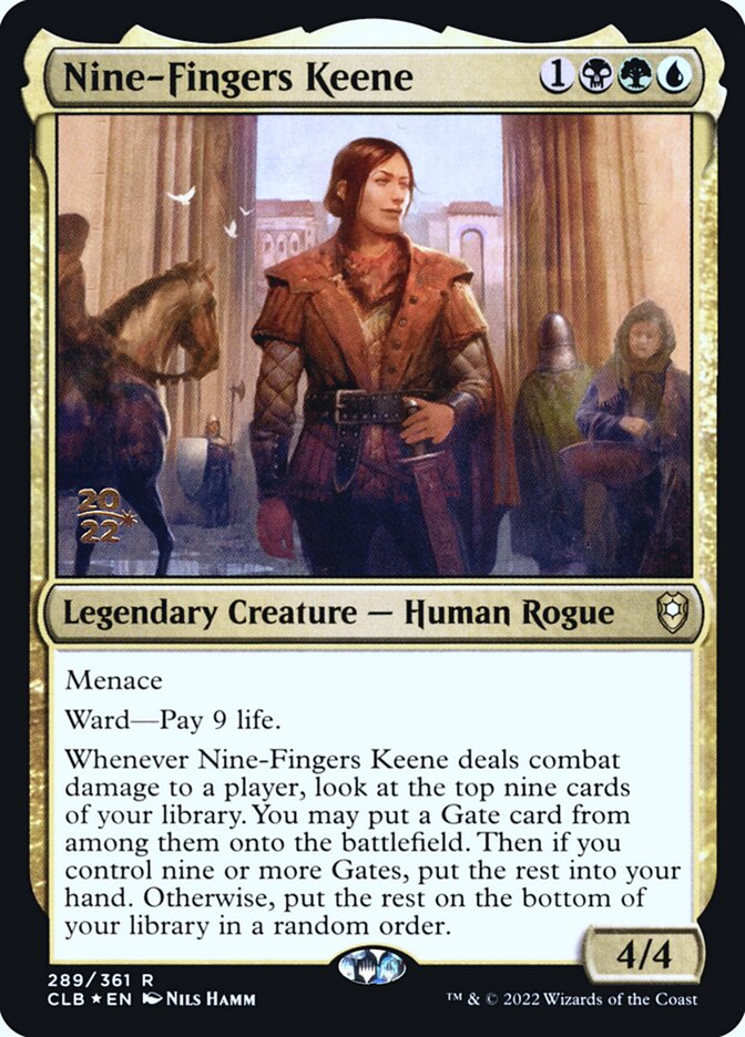 Nine-Fingers Keene (289s) - Battle for Baldur's Gate Promos (PCLB)