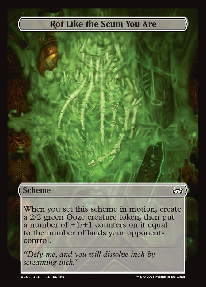 Rot Like the Scum You Are (355) - Duskmourn: House of Horror Commander (DSC)