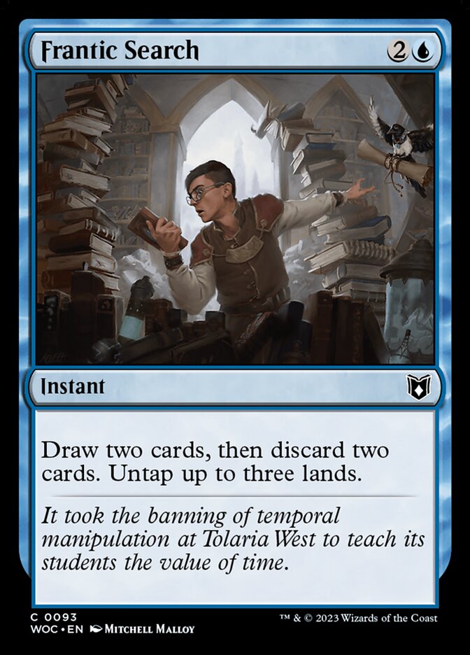 Frantic Search (93) - Wilds of Eldraine Commander (WOC)