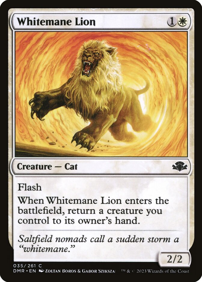 Whitemane Lion (35) - Dominaria Remastered (DMR)