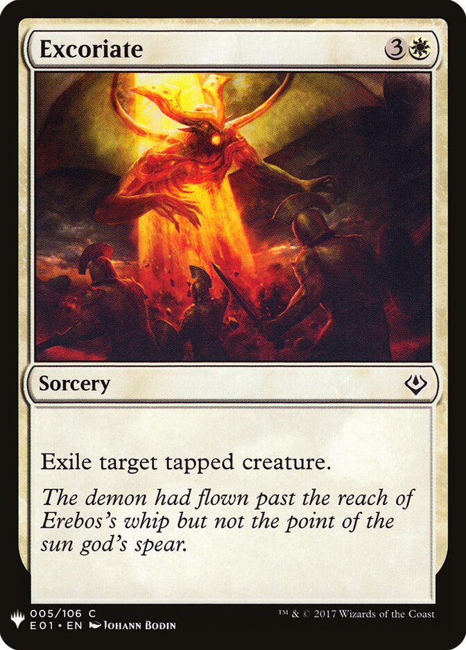 Excoriate (E01-5) - The List (PLST)