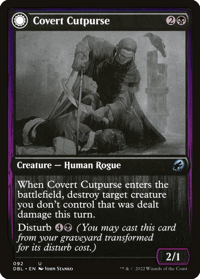 Covert Cutpurse // Covetous Geist - Innistrad: Double Feature (DBL)