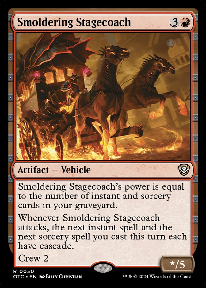 Smoldering Stagecoach (30) - Outlaws of Thunder Junction Commander (OTC)