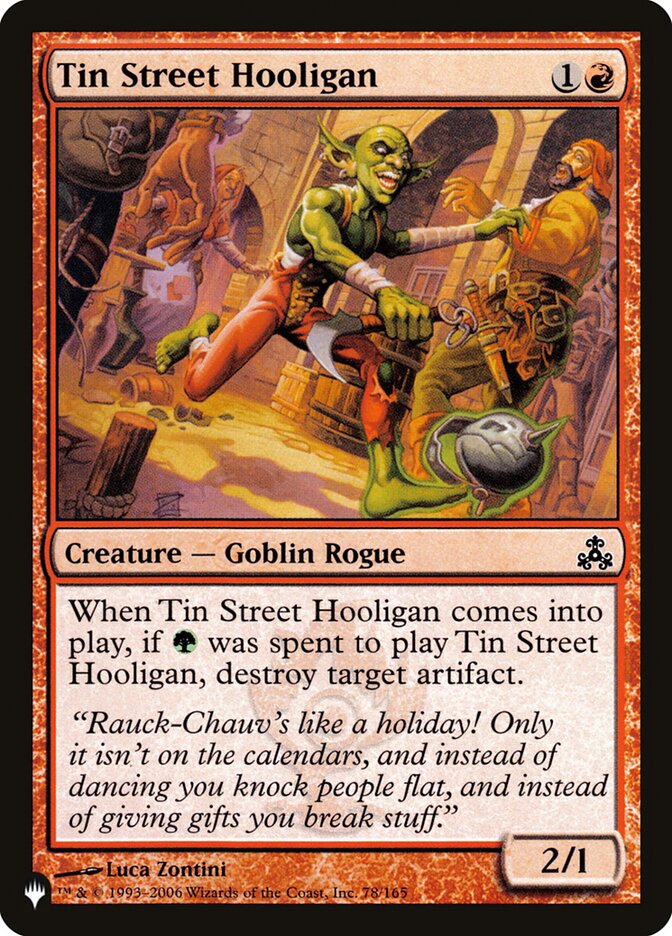 Tin Street Hooligan (GPT-78) - The List (PLST)