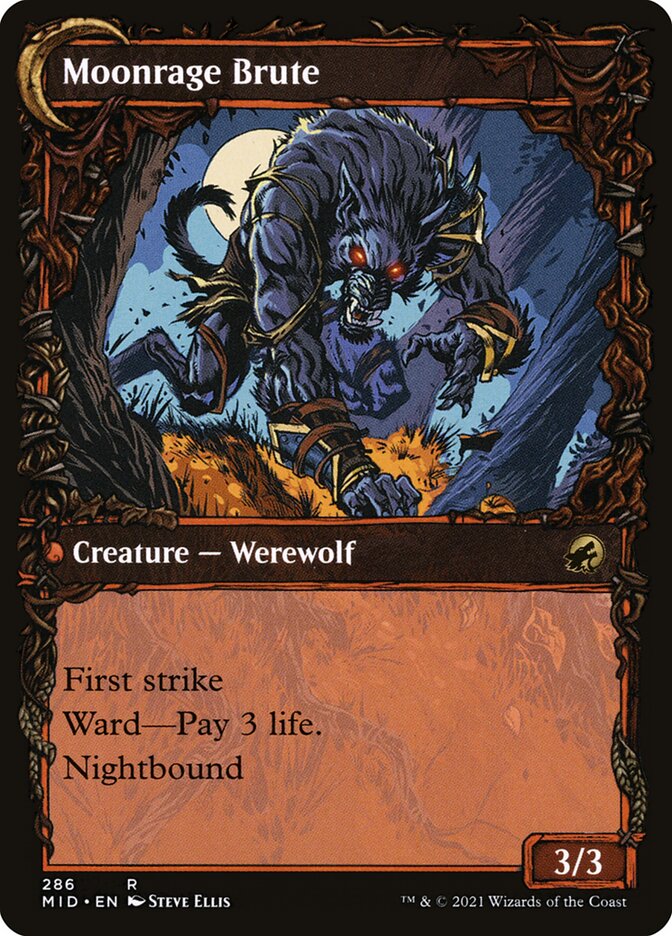 Brutal Cathar // Moonrage Brute (286) - Innistrad: Midnight Hunt (MID)
