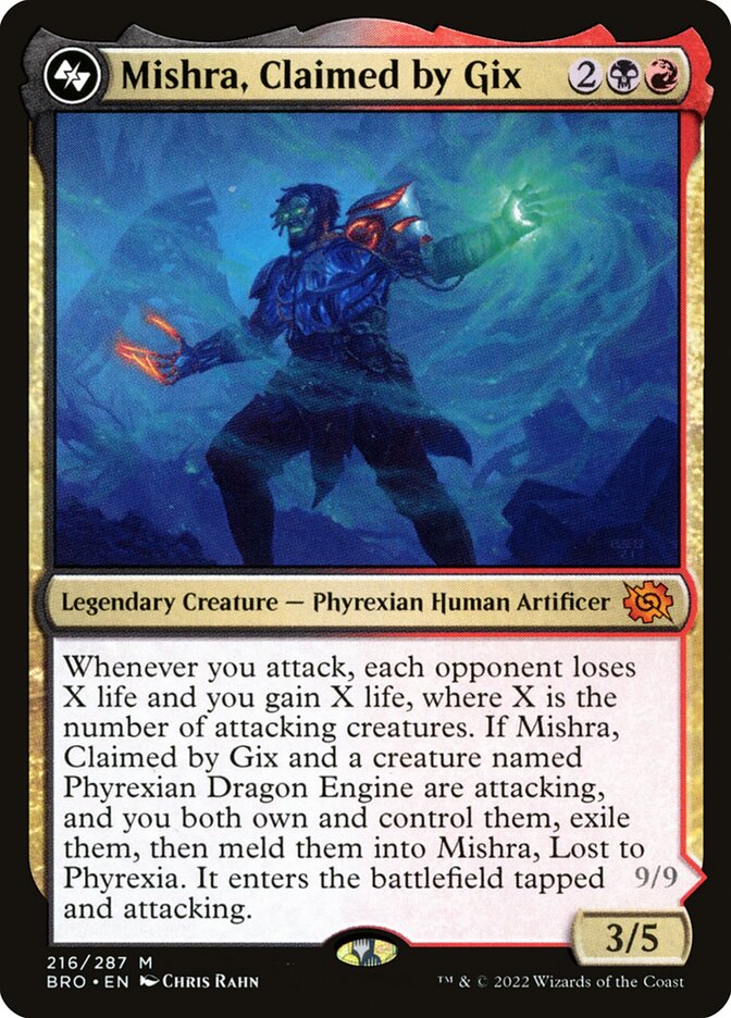 Mishra, Claimed by Gix // Mishra, Lost to Phyrexia (216) - The Brothers' War (BRO)