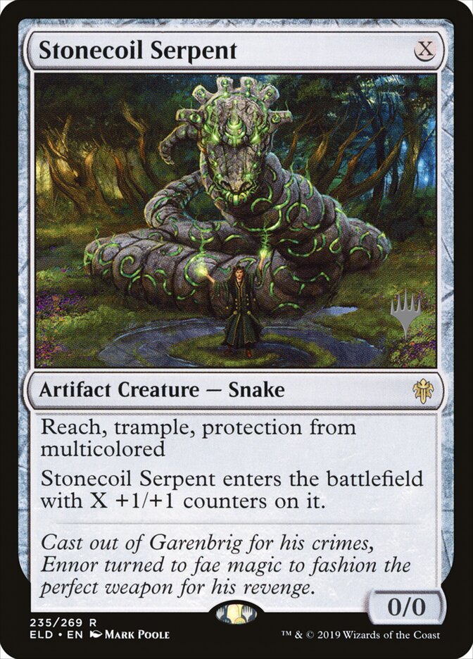 Stonecoil Serpent (235p) - Throne of Eldraine Promos (PELD)
