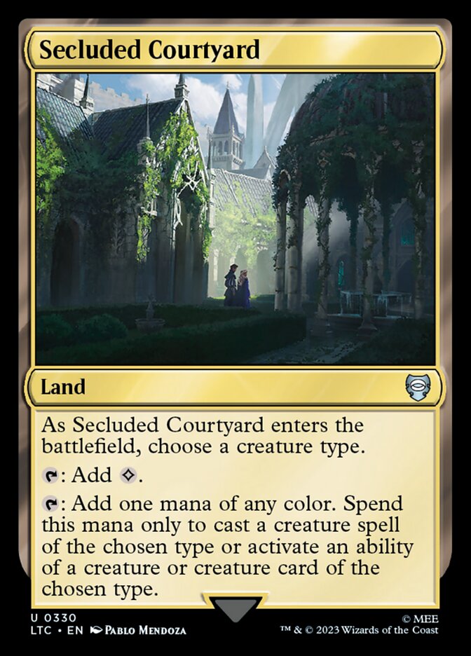 Secluded Courtyard (330) - Tales of Middle-earth Commander (LTC)