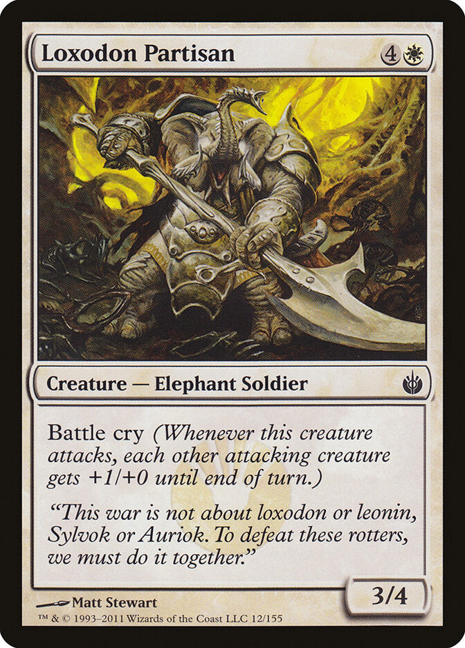Loxodon Partisan (12) - Mirrodin Besieged (MBS)