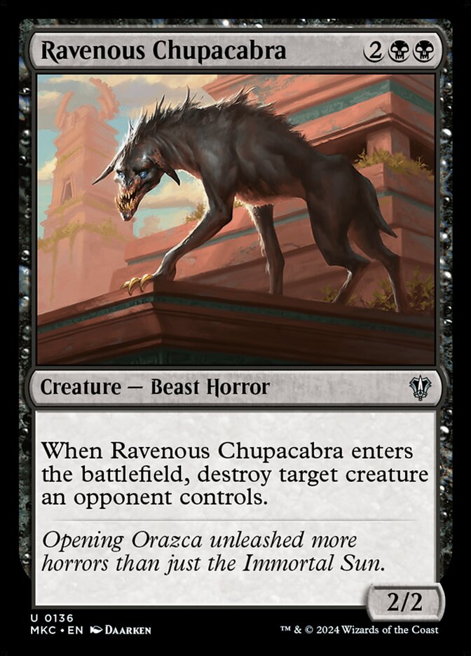 Ravenous Chupacabra (136) - Murders at Karlov Manor Commander (MKC)