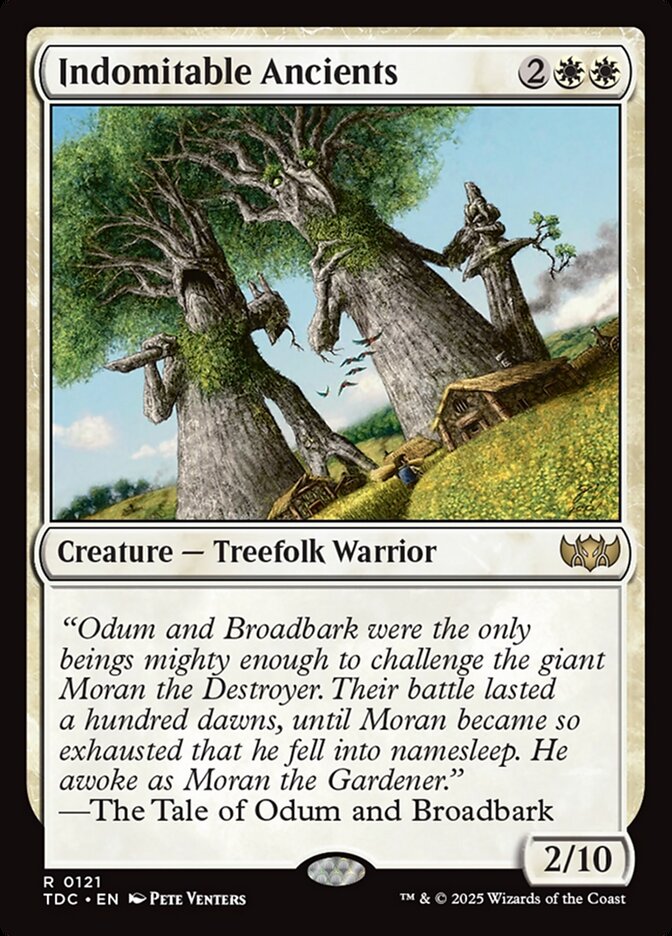 Indomitable Ancients (121) - Tarkir: Dragonstorm Commander (TDC)