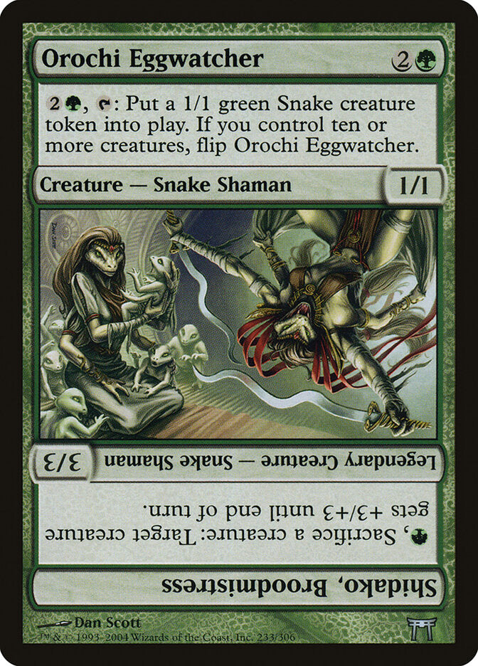 Orochi Eggwatcher // Shidako, Broodmistress (233) - Champions of Kamigawa (CHK)