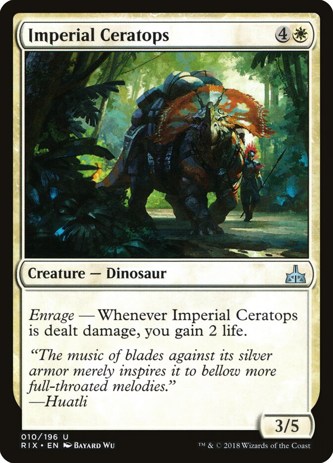 Imperial Ceratops (10) - Rivals of Ixalan (RIX)