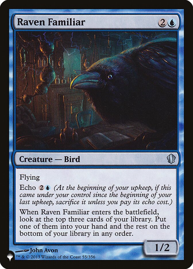 Raven Familiar (C13-55) - The List (PLST)