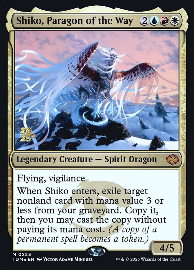 Shiko, Paragon of the Way (223s) - Tarkir: Dragonstorm Promos (PTDM)