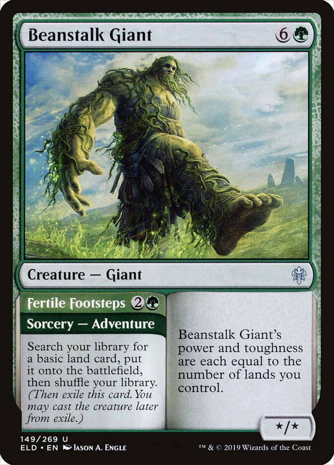 Beanstalk Giant // Fertile Footsteps (149) - Throne of Eldraine (ELD)