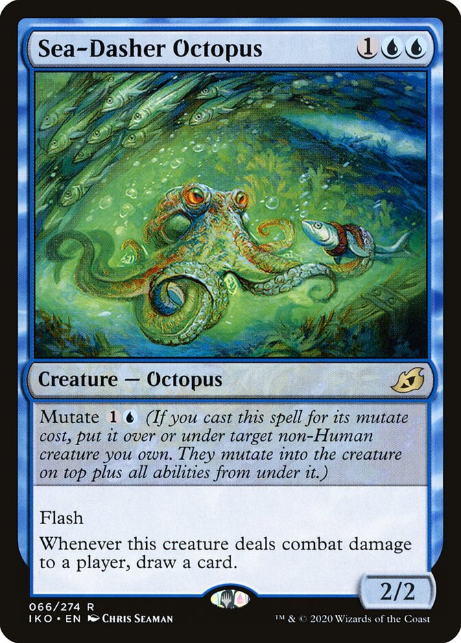 Sea-Dasher Octopus (66) - Ikoria: Lair of Behemoths (IKO)