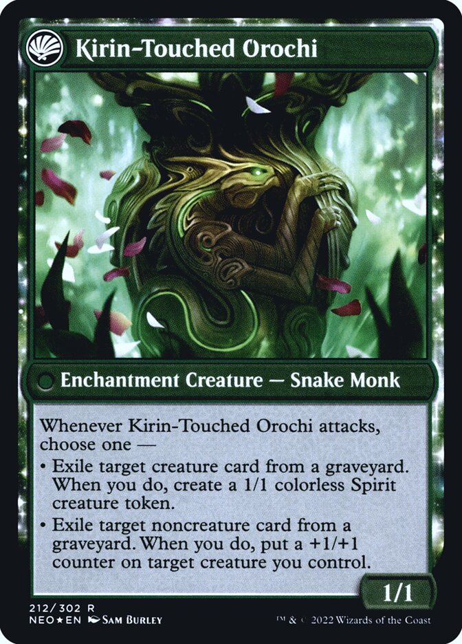 Teachings of the Kirin // Kirin-Touched Orochi (212s) - Kamigawa: Neon Dynasty Promos (PNEO)