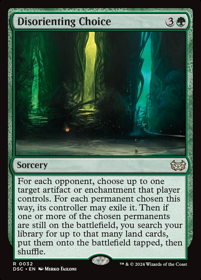 Disorienting Choice (32) - Duskmourn: House of Horror Commander (DSC)