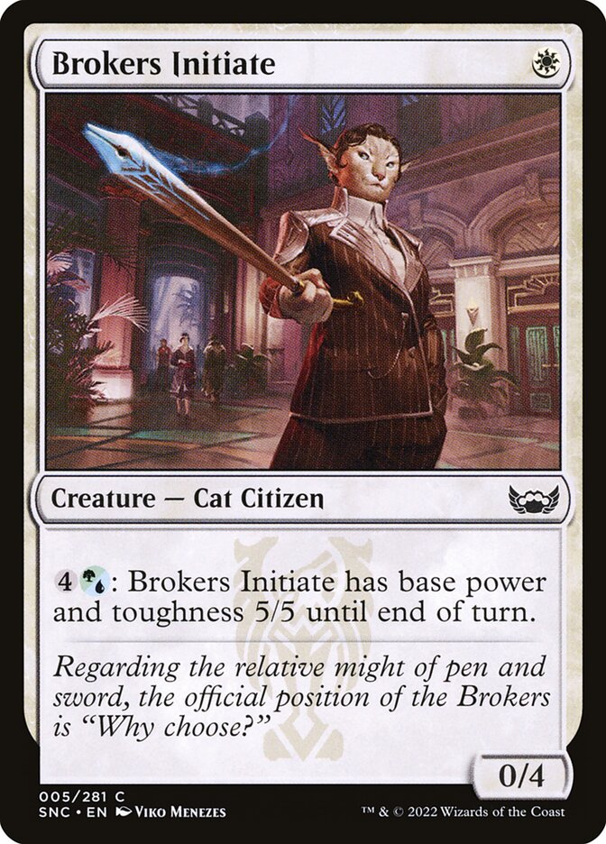 Brokers Initiate (5) - Streets of New Capenna (SNC)