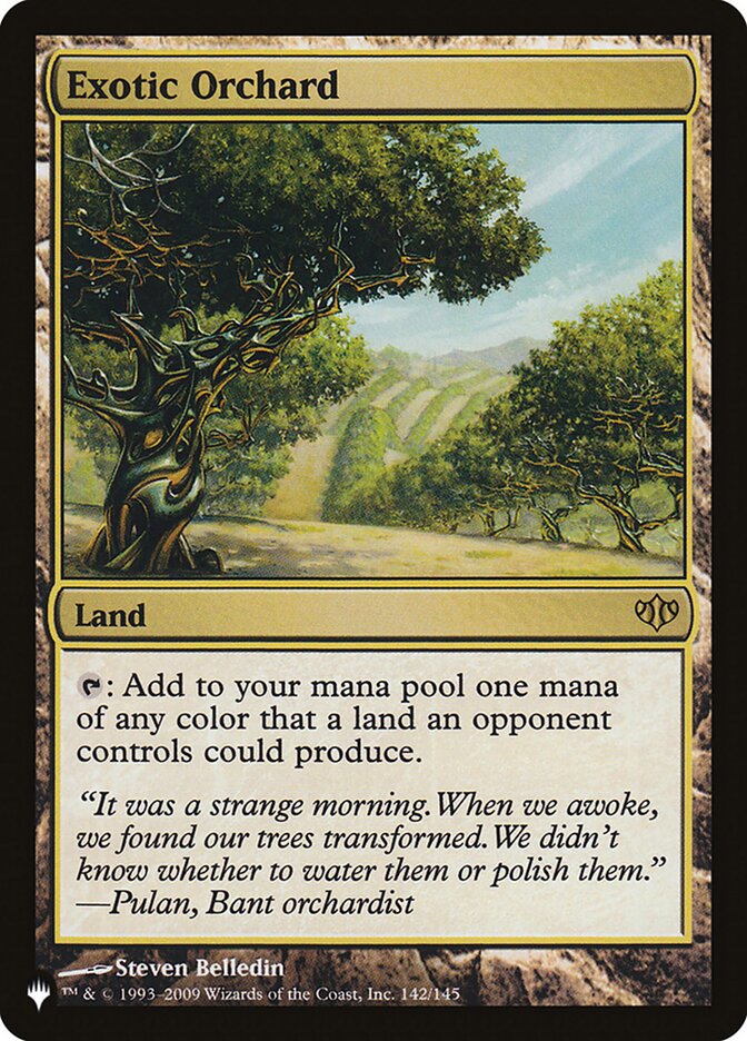 Exotic Orchard (CON-142) - The List (PLST)
