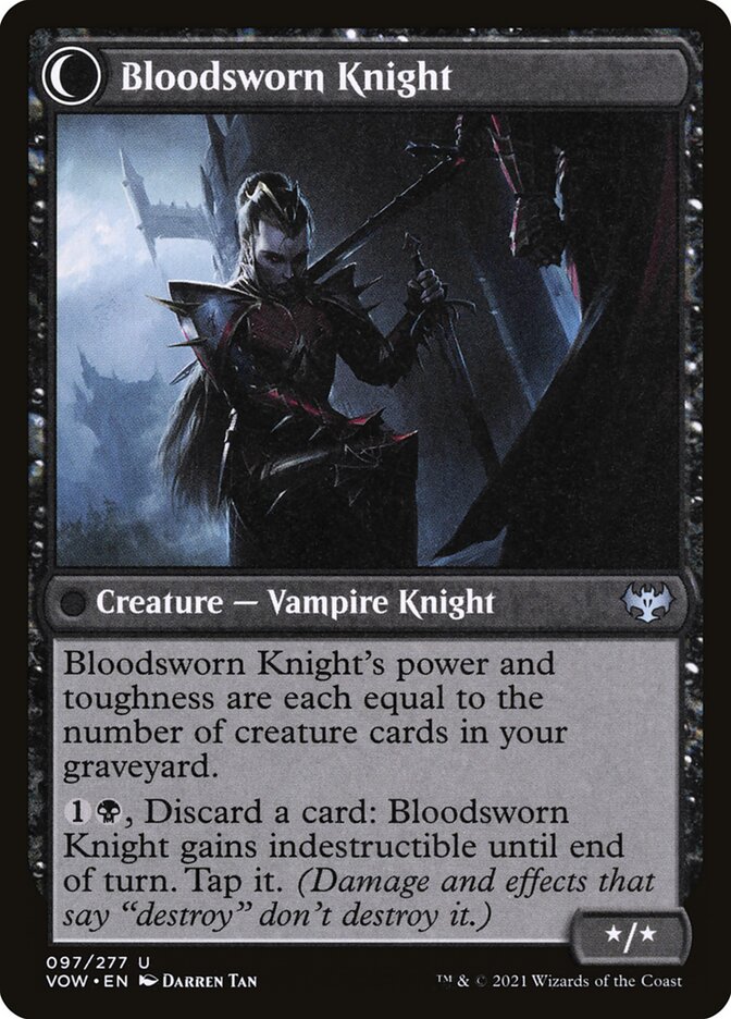 Bloodsworn Squire // Bloodsworn Knight (97) - Innistrad: Crimson Vow (VOW)